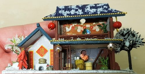 Mary G, snow in the Orient, diorama.